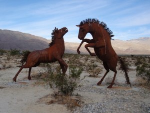 wild mustangs Ricardo Breceda metal scuptures