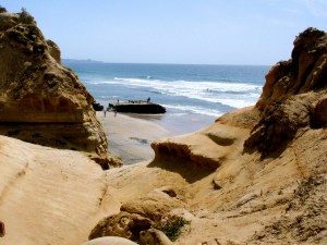 Flat Rock at Torrey Pines beach