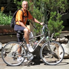 terry enjoying our bike outing
