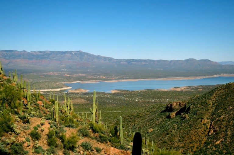 Roosevelt Lake seen from trail to the Lower Cliff Dwelling
