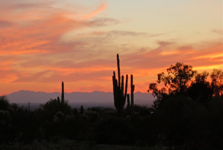 Mother Nature's final gift at dusk