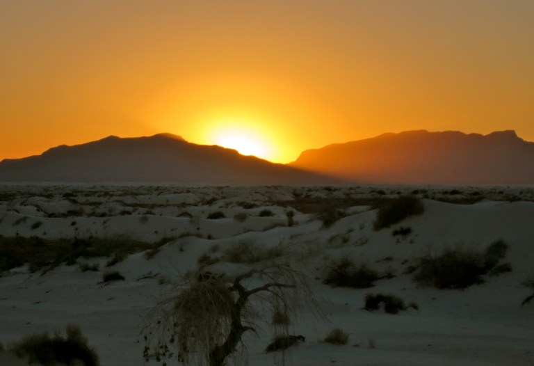 Sunset over the San Andres Mountains