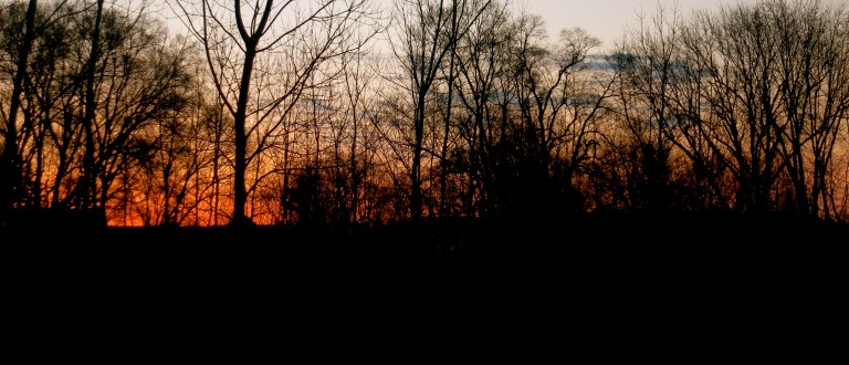 A cold spring morning in Elkhart, IN
