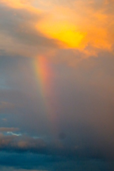 Sunset rainbow 