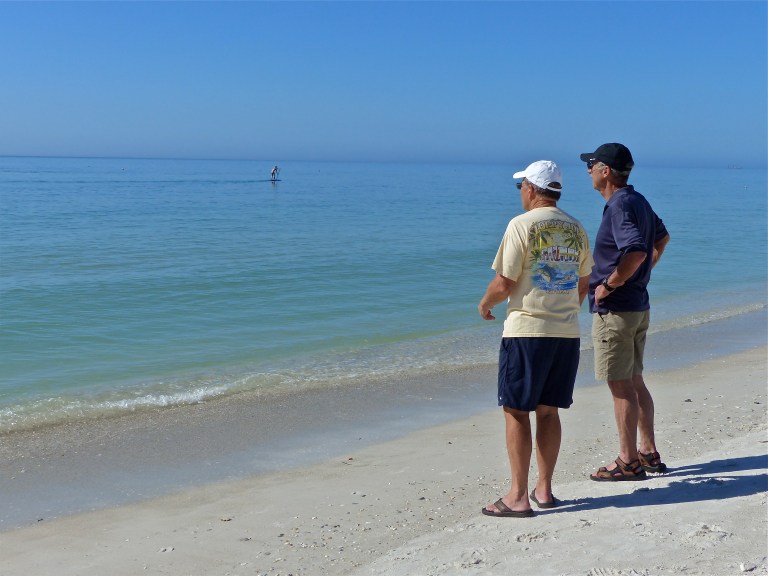 John & Terry on the beach at Anna Maria Island
