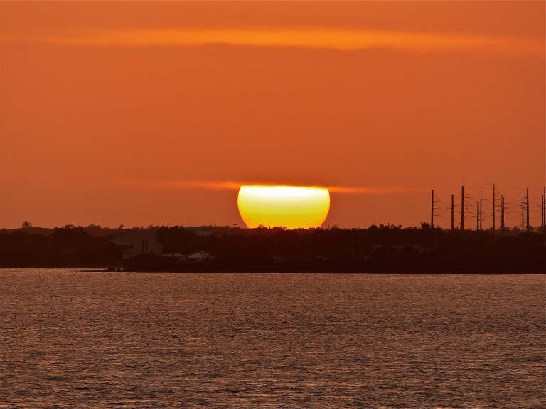 After a long wait, the sun made one last appearance.