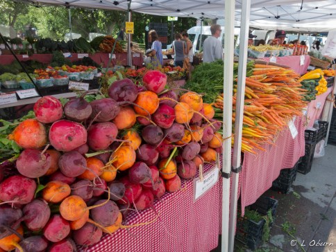 Delicious-looking vegetables at the Boulder Farmers' Market
