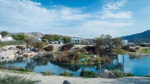 One of six lovely ponds grace the property.