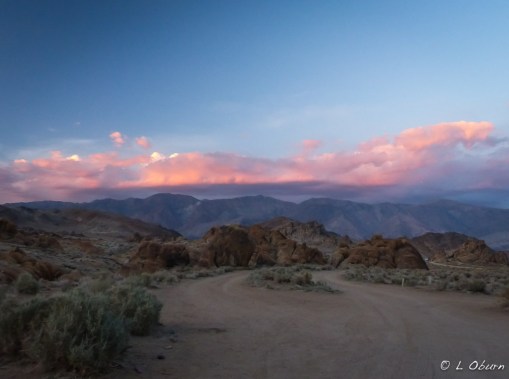 Lovely sunset over the White Mtns 
