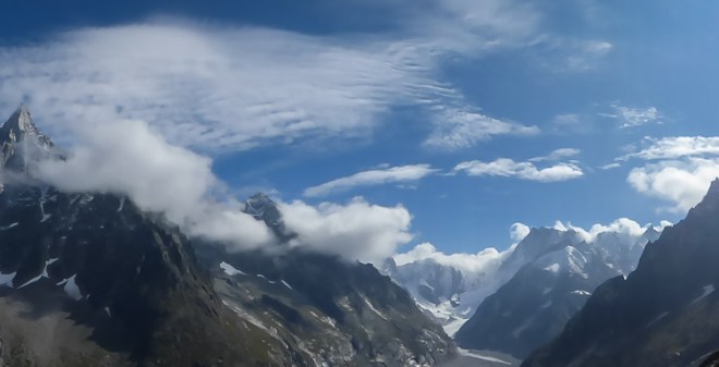 The glacier as seen from Le Signal