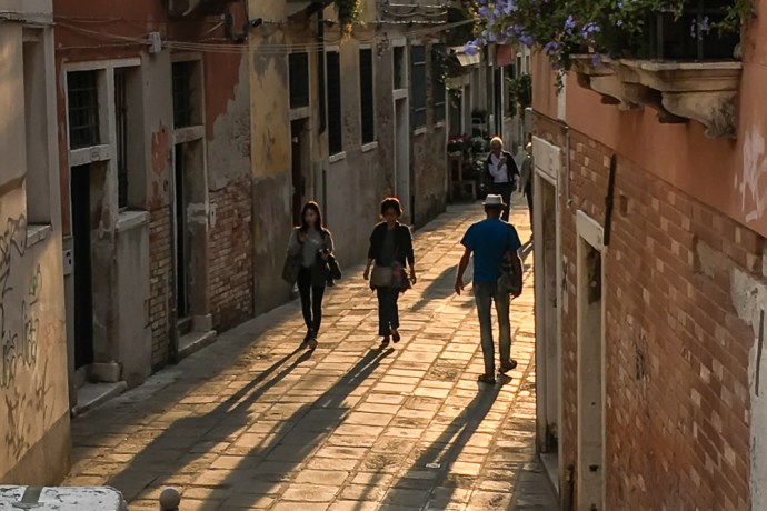 Getting deeper into Venice as the shadows lengthen