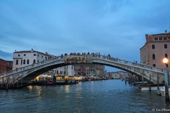 The Accademia Bridge near sunset.