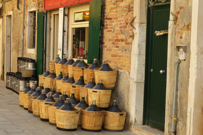 A batch of wine, waiting to be bottled
